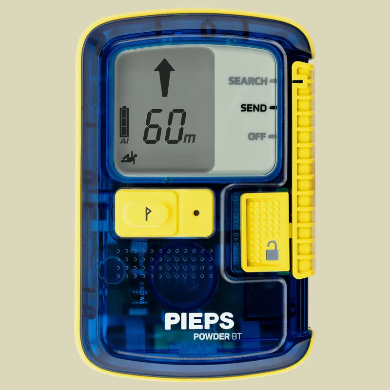 Pieps Powder BT Maße 118 x 76 x 29 mm Farbe blue/yellow | Neue Ware