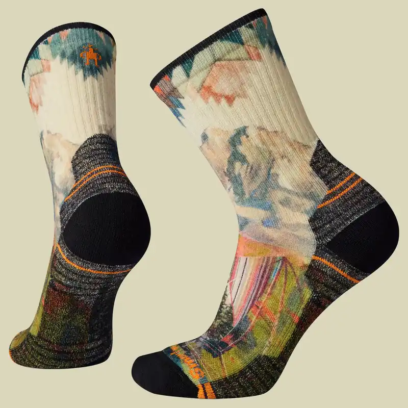 Smartwool W Hike LC Mid Crew Motiv Größe M (38-41) Farbe zig zag valley ash/charcoal | Versandbereit