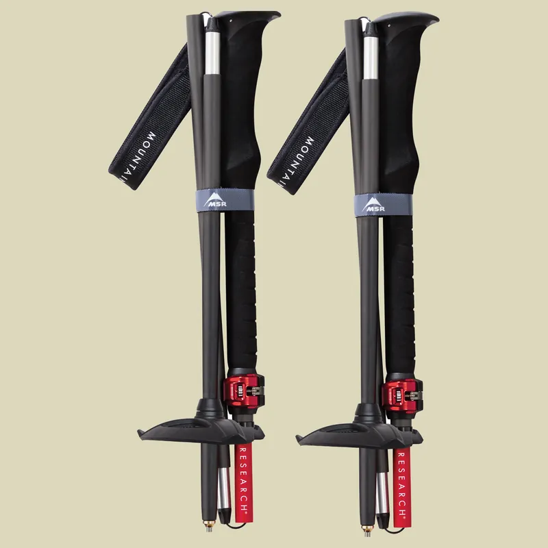 Begrenztes Angebot - MSR Poles Dynalock Ascent Länge 100-120 cm (SMALL) Farbe schwarz-rot