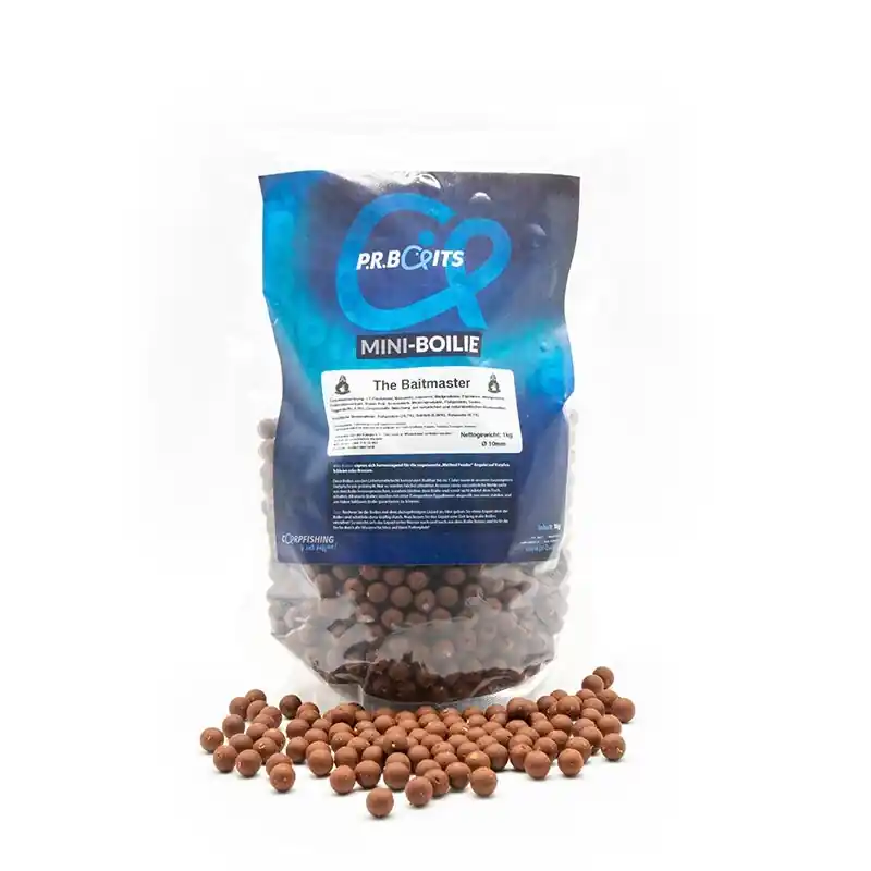 PR Baits Mini Boilies 10mm 1kg The Baitmaster Karpfenköder Method Feeder | Abverkauf